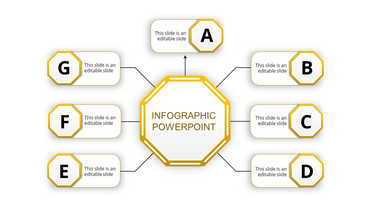 Editable Infographic Presentation With Seven Nodes